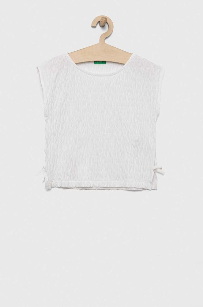 Блузка United Colors of Benetton колір білий (3282184)