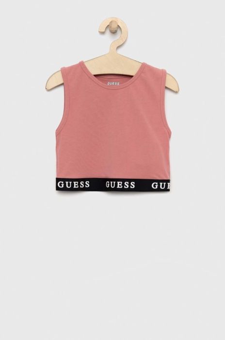 Дитячий топ Guess колір рожевий (3067840)