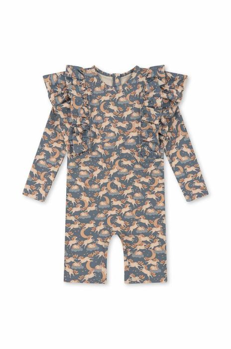 Суцільний дитячий купальник Konges Sl?jd колір блакитний (2999739)