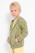 Дитяча кофта Mayoral колір зелений з капюшоном візерунок (2946708)
