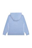 Дитяча бавовняна кофта BOSS з капюшоном з принтом колір блакитний (3196946)