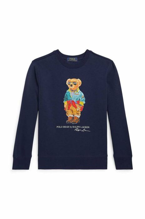 Дитяча кофта Polo Ralph Lauren колір синій з принтом (3043460)