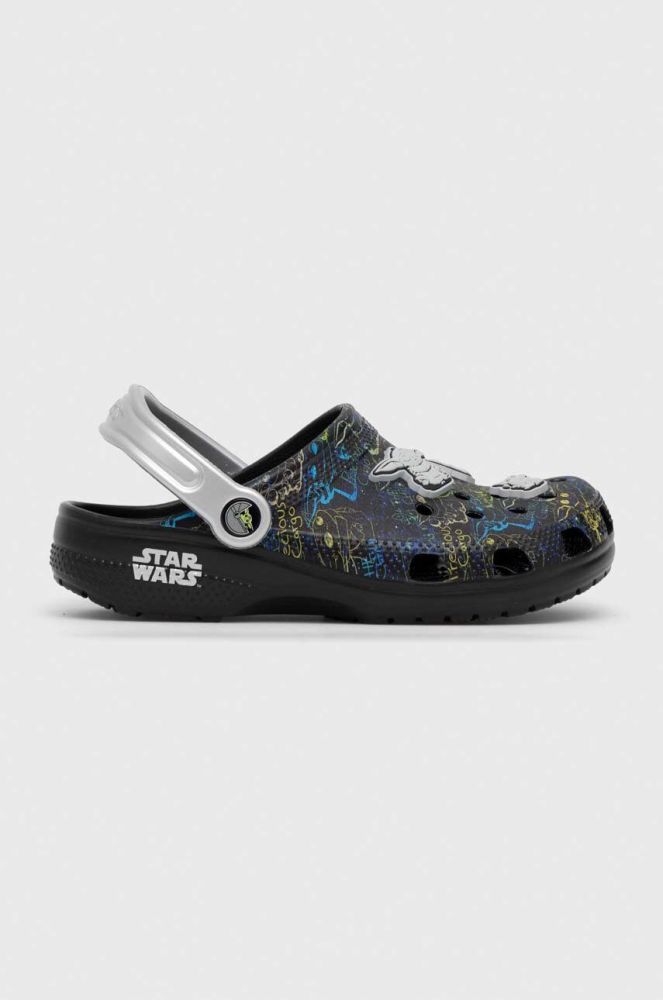 Дитячі шльопанці Crocs CLASSIC GROGU CLOG колір чорний