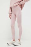 Легінси Fila жіночі колір рожевий однотонні