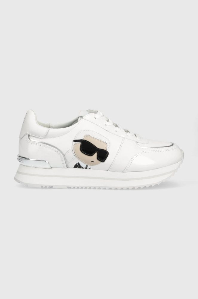 Шкіряні кросівки Karl Lagerfeld KL61930N VELOCITA II колір білий