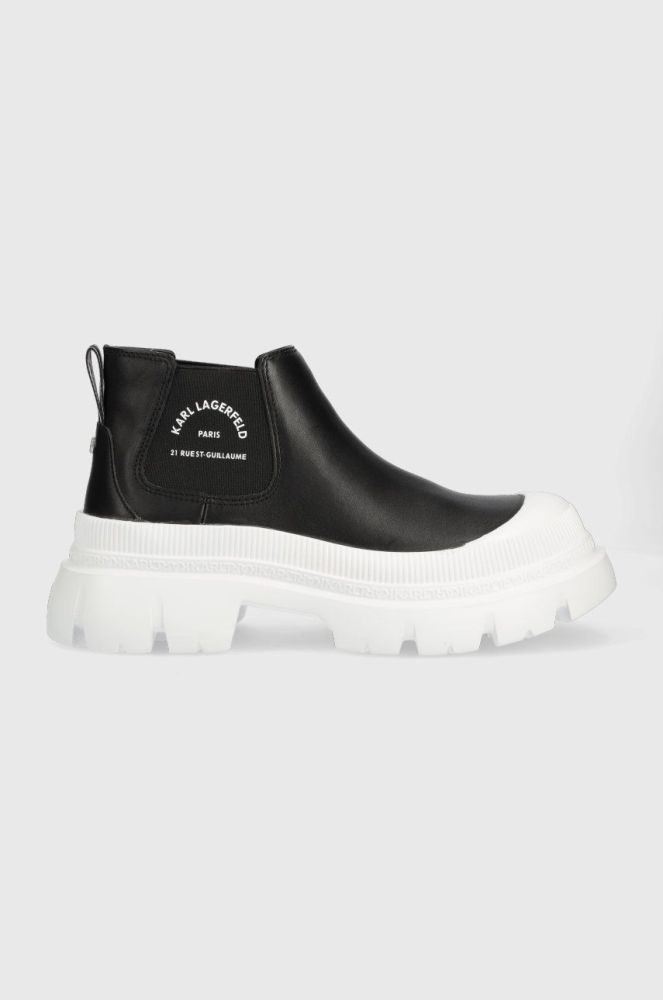 Черевики Karl Lagerfeld Kl43530 Trekka Max жіночі колір чорний на платформі
