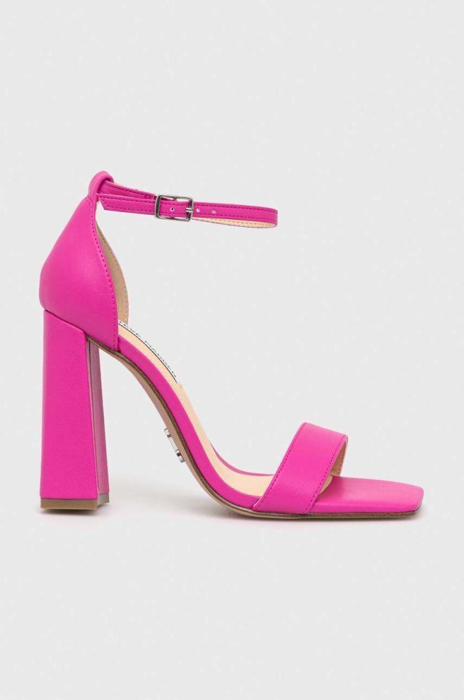 Шкіряні сандалі Steve Madden Airy колір рожевий SM19000021