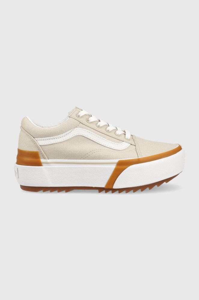 Кеди Vans Old Skool Stacked жіночі колір бежевий VN0A4U15BLL1