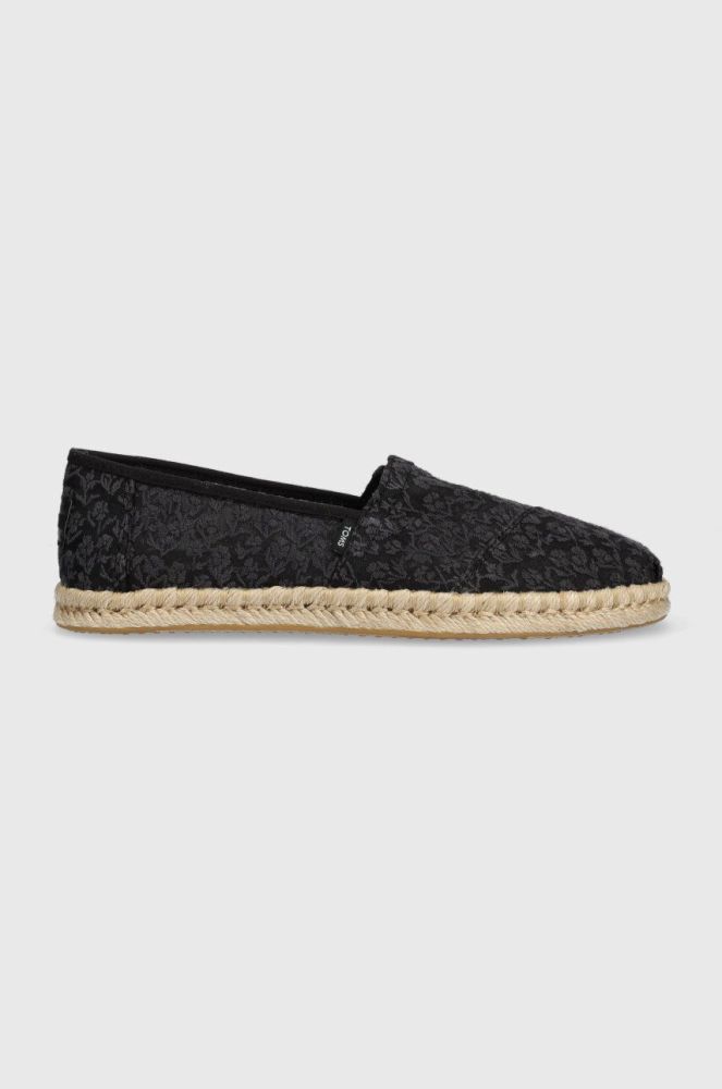 Еспадрилі Toms Alpargata Rope колір чорний 10019818