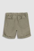 Шорти з льоном Coccodrillo колір зелений