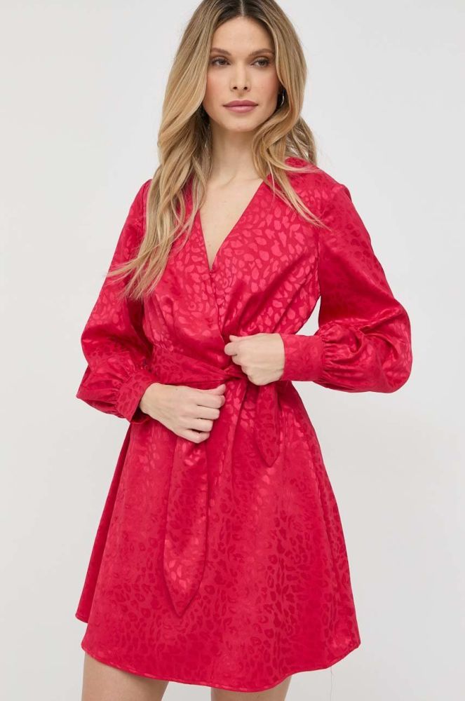 Сукня Guess колір рожевий mini розкльошена (2863903)