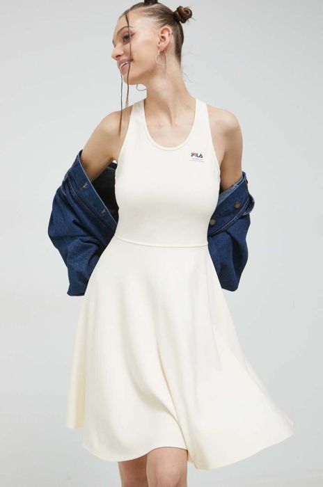 Сукня Fila колір жовтий mini розкльошена
