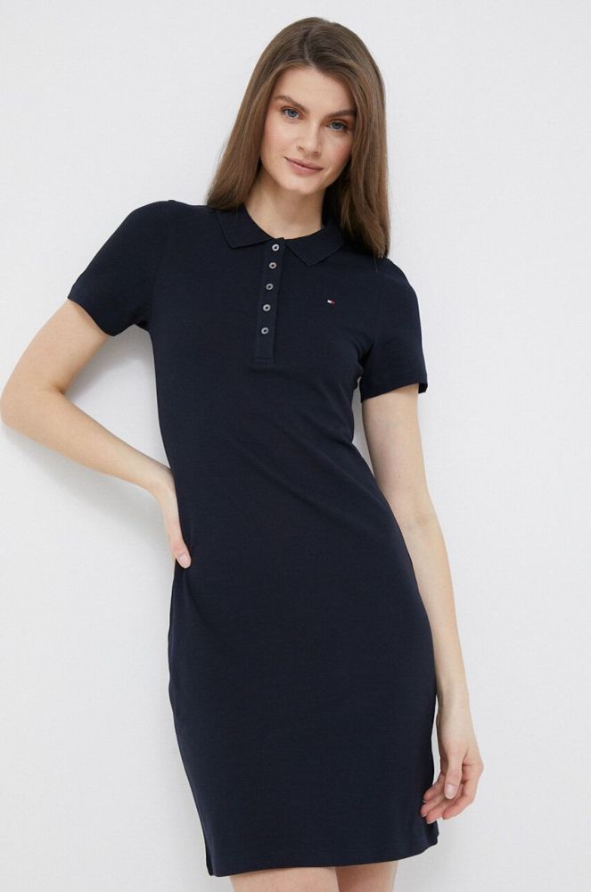 Сукня Tommy Hilfiger колір синій mini облягаюча (3159518)