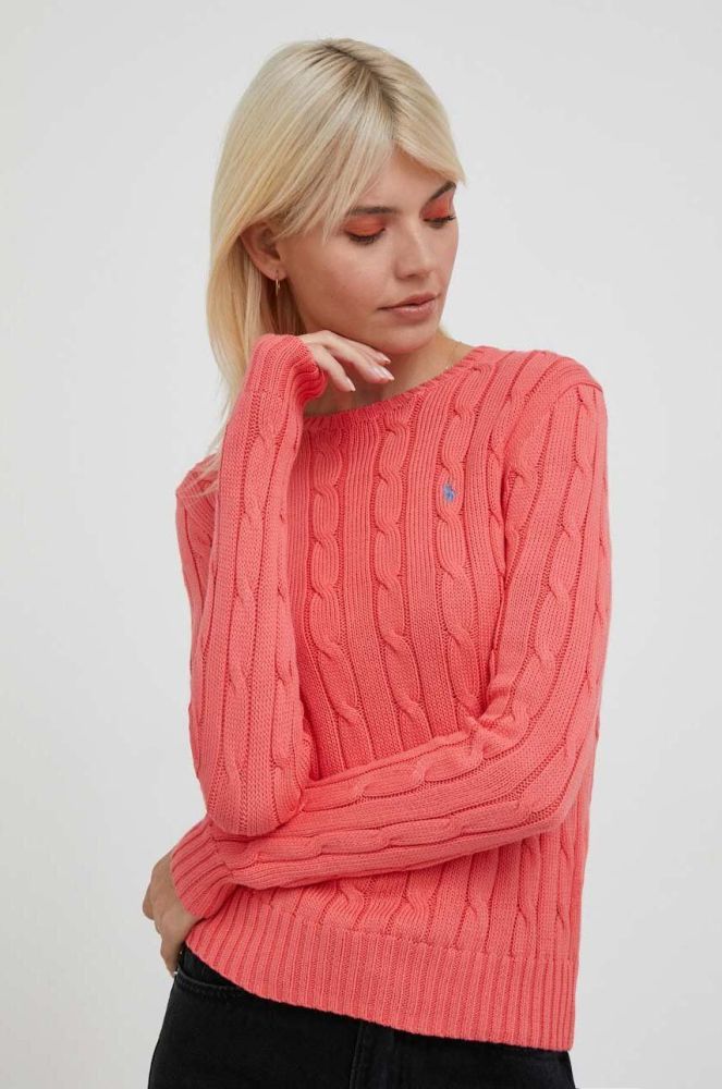Бавовняний светр Polo Ralph Lauren колір помаранчевий (3196222)