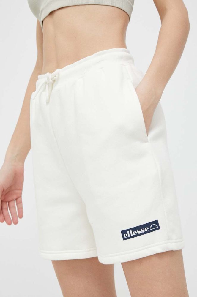Шорти Ellesse жіночі колір бежевий однотонні висока посадка