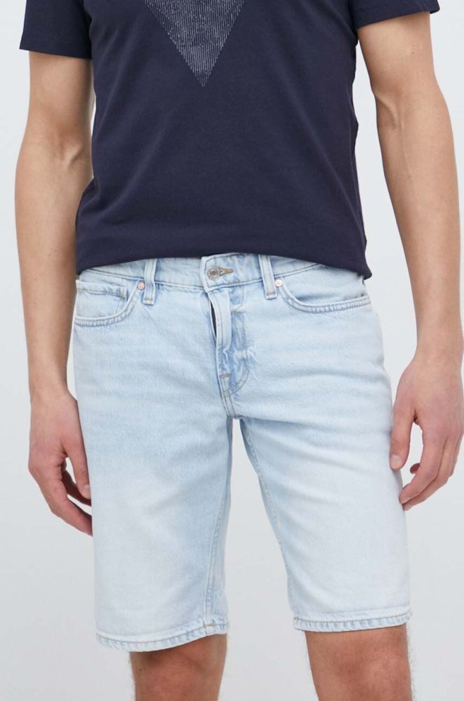 Джинсові шорти Guess чоловічі колір блакитний (3095856)