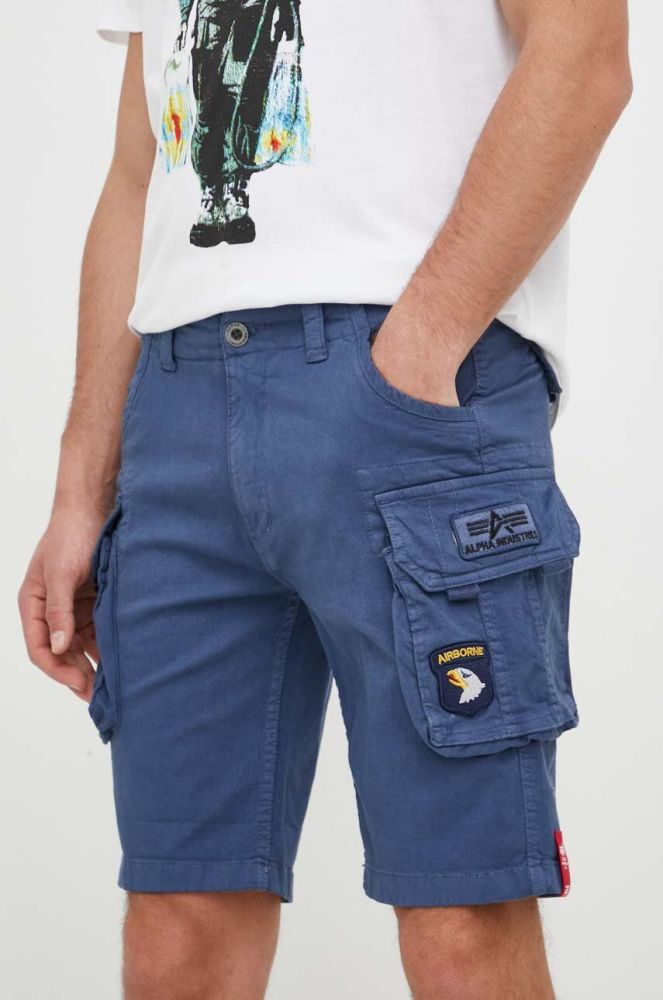 Шорти Alpha Industries чоловічі 186209.435-NewNavy колір блакитний