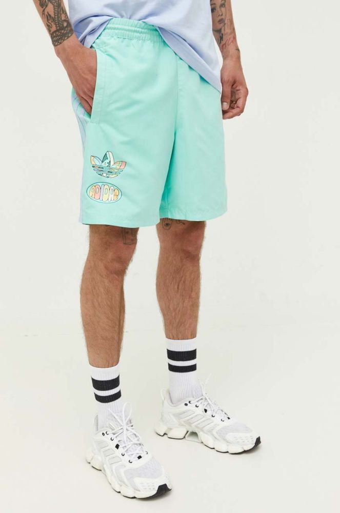 Шорти adidas Originals POLY чоловічі колір зелений