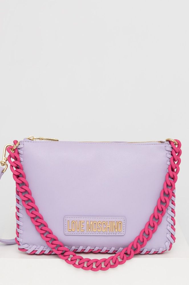 Сумочка Love Moschino колір фіолетовий (3133335)