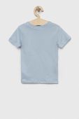 Дитяча бавовняна футболка Pepe Jeans з принтом колір блакитний (3075358)