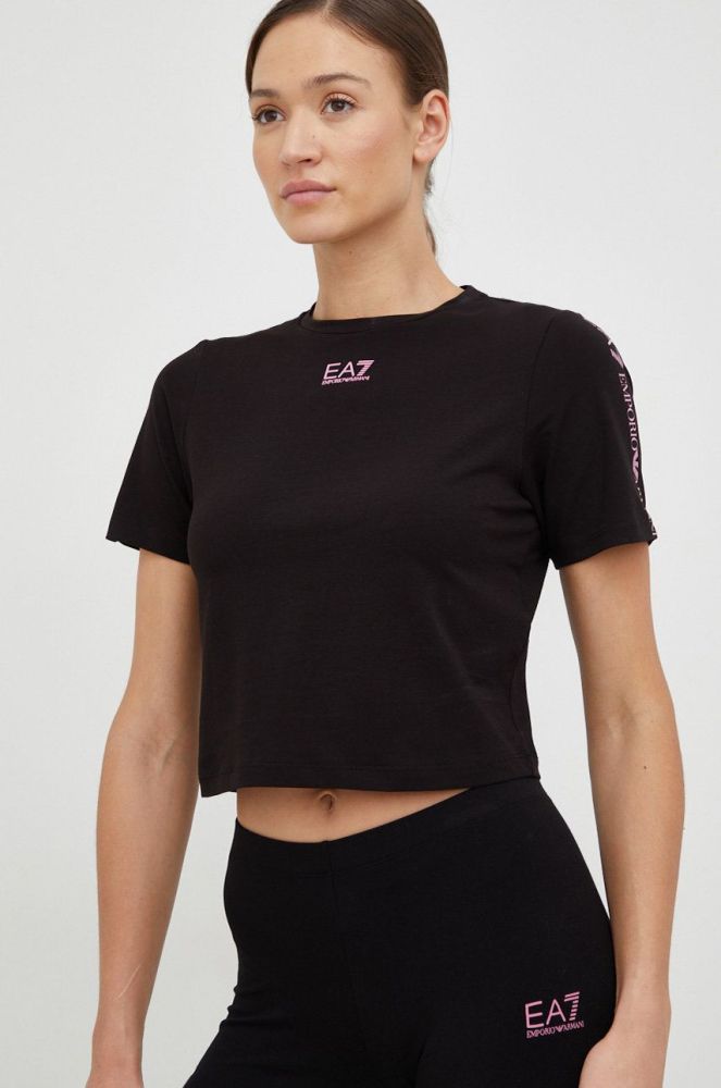 Футболка EA7 Emporio Armani жіночий колір чорний (2909931)