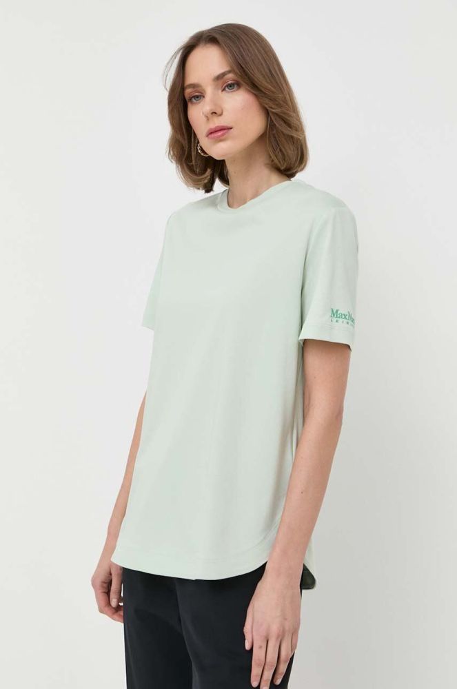 Футболка Max Mara Leisure жіночий колір зелений