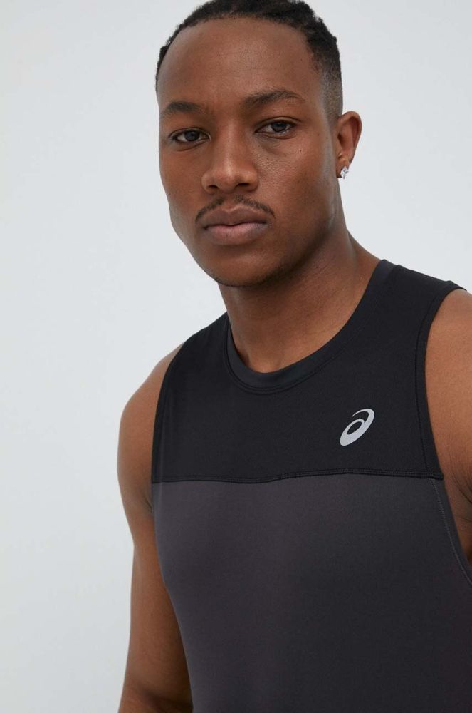 Бігова футболка Asics Race Singlet колір чорний