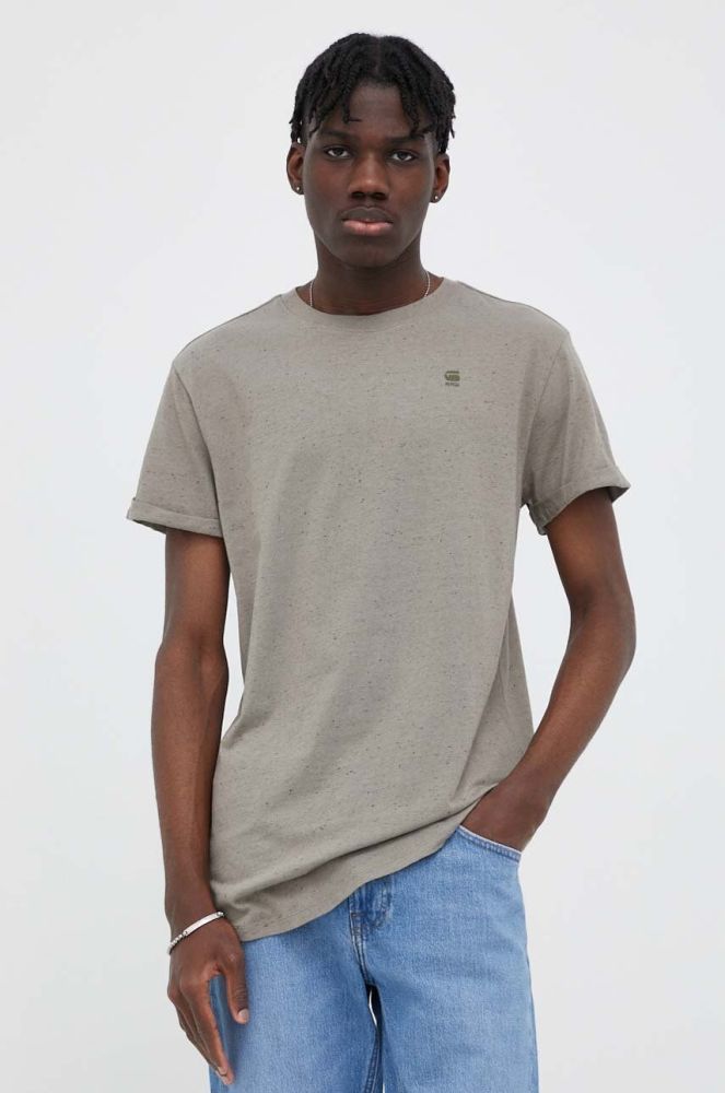 Бавовняна футболка G-Star Raw однотонний колір барвистий (3152187)