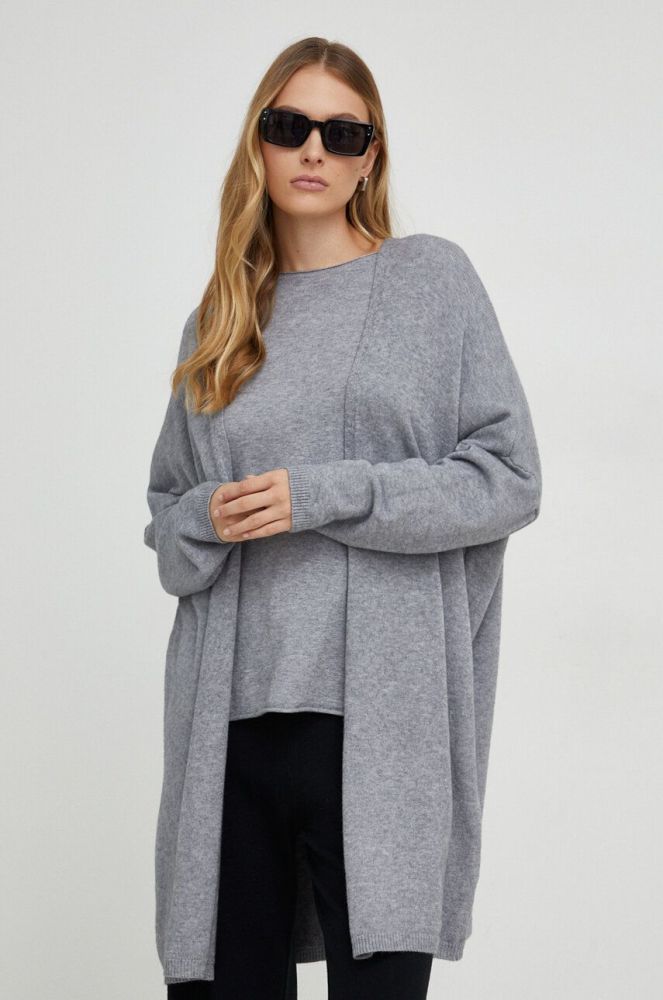 Джемпер Answear Lab жіночий колір сірий легкий (3633876)