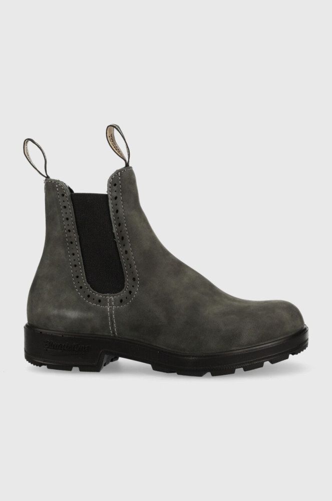 Замшеві черевики Blundstone 1630 жіночі колір сірий на плоскому ходу